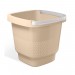 Balde Slim com Alça 8,5 Litros Cappuccino