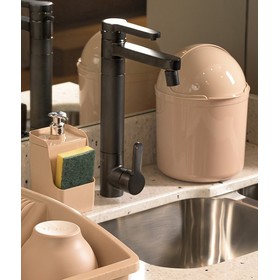 Lixeira de Pia 4 Litros Capuccino Uz Utilidades