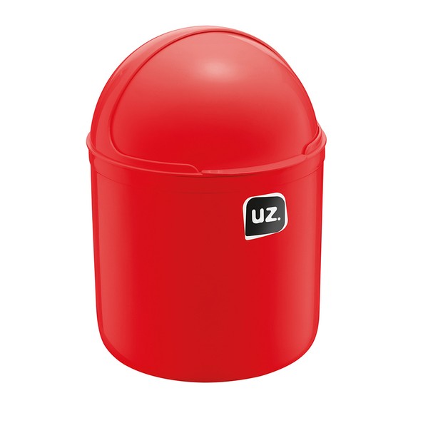 Lixeira de Pia 4 Litros Vermelho Uz Utilidades