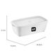 Pote Multiuso Retangular 1,5 Litros Branco Uz Utilidades