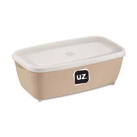 Pote Multiuso Retangular 1,5 Litros Capuccino Uz Utilidades