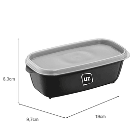 Pote Multiuso Premium 500ml Preto Uz Utilidades