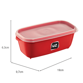 Pote Multiuso Premium 500ml Vermelho Uz Utilidades