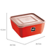 Pote Multiuso Premium Quadrado 5l Vermelho Uz Utilidades