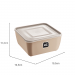 Pote Multiuso Premium Quadrado Capuccino 2,5 Litros