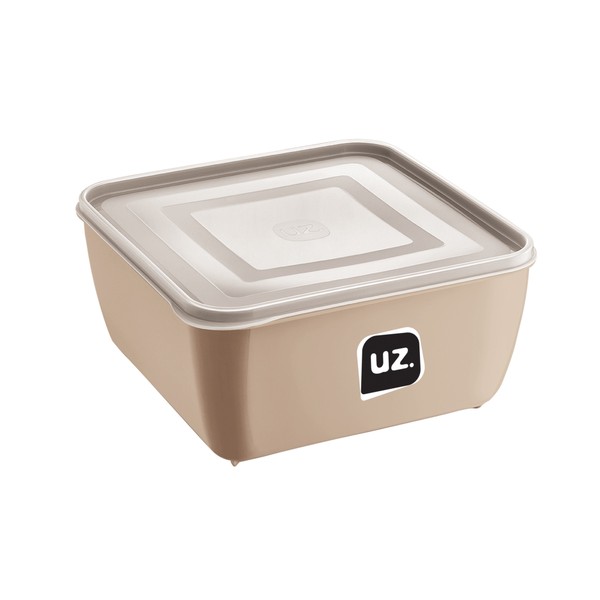 Pote Multiuso Premium Quadrado 500ml Capuccino Uz Utilidades