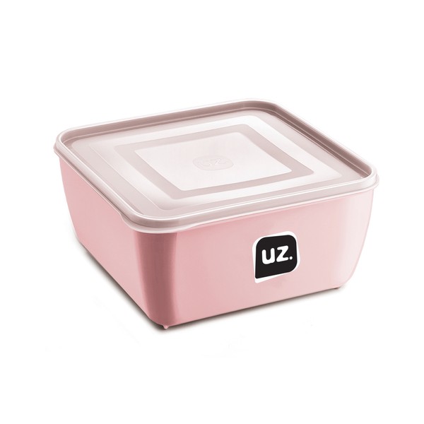 Pote Multiuso Premium Quadrado 500ml Rosa Uz Utilidades
