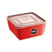 Pote Multiuso Premium Quadrado 500ml Vermelho Uz Utilidades