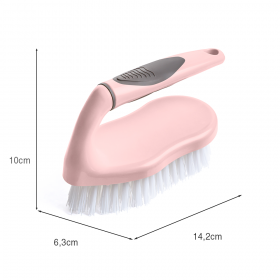 Escova para Lavanderia 15cm Rosa