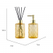 Kit Saboneteira e Difusor Vidro 330ml âmbar
