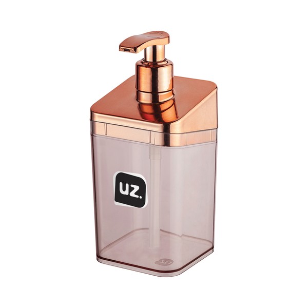 Porta Sabonete Líquido Slim Metalizado Rose