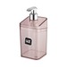 Porta Sabonete Líquido Slim Translúcido Rosa