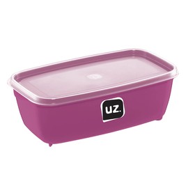 Pote Multiuso Retangular 1,5 Litros Magenta Uz Utilidades