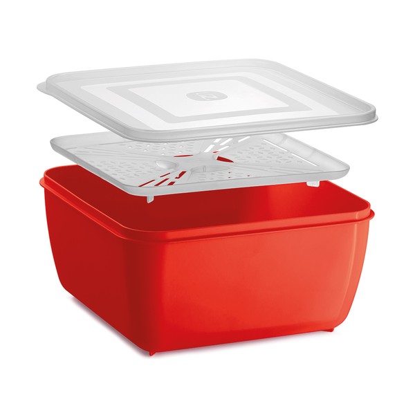 Escorredor de Verdura 5 Litros Vermelho