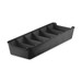 Organizador de Gavetas com Divisórias 12,5x34 Preto Uz Utilidades