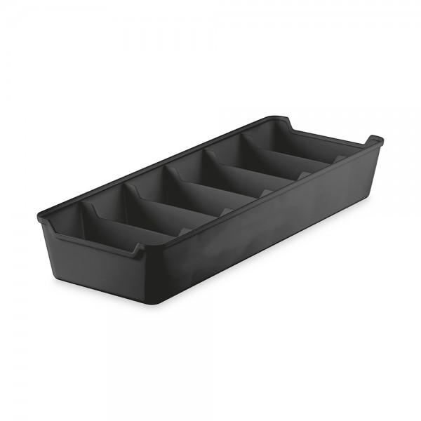 Organizador de Gaveta com Divisórias 12,5x34 Preto