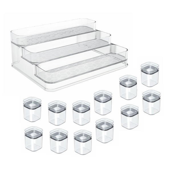 Kit Porta Temperos Transparente Translucido