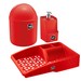 Conjunto 3 Peças para Pia Vermelho Uz
