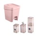 Conjunto Utensilios para Banheiro Rosa Uz