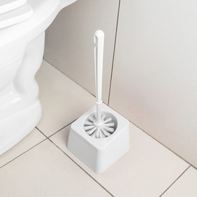 Suporte com Escova Sanitária Slim Branco Uz Utilidades