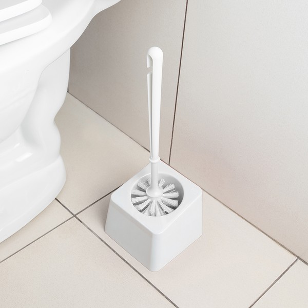 Suporte com Escova Sanitária Slim Branco Uz Utilidades
