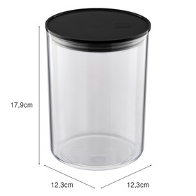 Organizador Hermético 1,4litros Preto Uz Utilidades