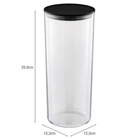 Organizador Hermético 2,5litros Preto Uz Utilidades