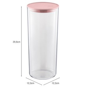 Organizador Hermético 2,5litros Rosa Quartz Uz Utilidades