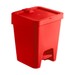 Lixeira Slim 15 Litros com Pedal Vermelho Uz Utilidades