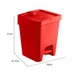 Lixeira Slim 15 Litros com Pedal Vermelho Uz Utilidades
