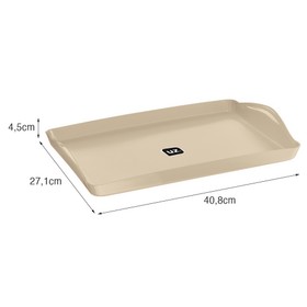 Bandeja Plus 40,8cm X 27,1cm Capuccino Uz Utilidades