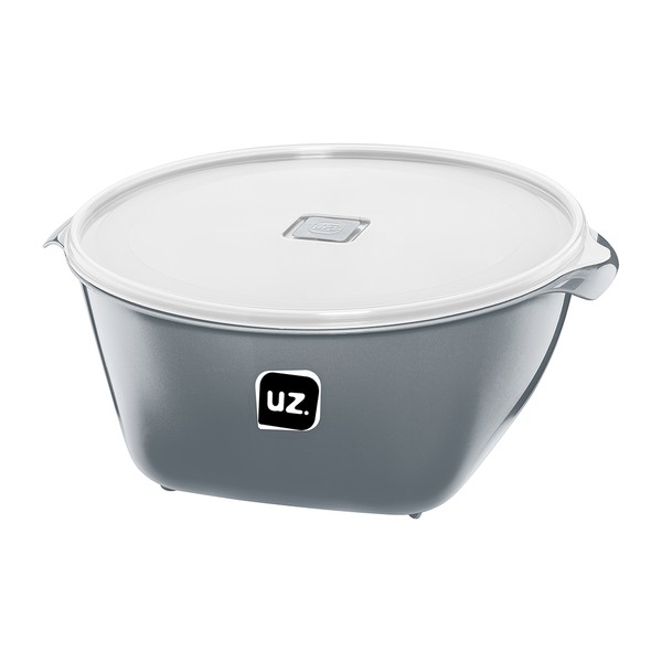 Pote Multiuso Premium 6 Litros Cinza Uz Utilidades