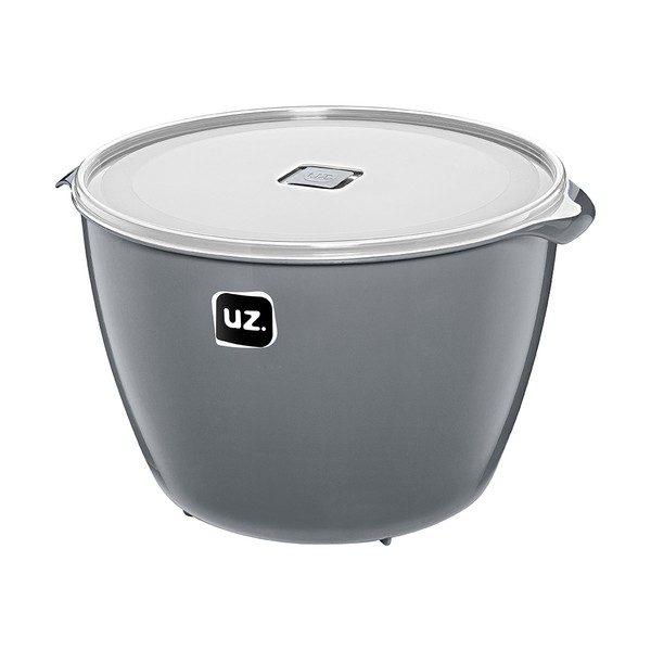 Pote Multiuso Premium 10 Litros Cinza Uz Utilidades