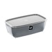 Pote Multiuso Retangular 3 Litros Cinza Uz Utilidades