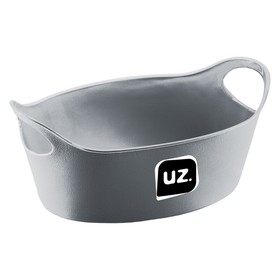 Cesto Plus P 20,8cm X 14,3cm Cinza Uz Utilidades