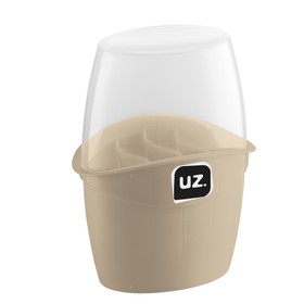 Porta Talheres Plus com Tampa Capuccino Uz Utilidades