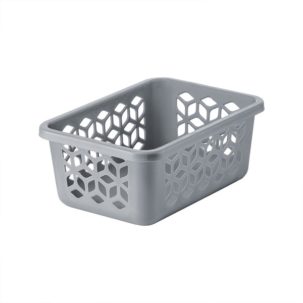Cesto Organizador P 1,5 Litros Cinza