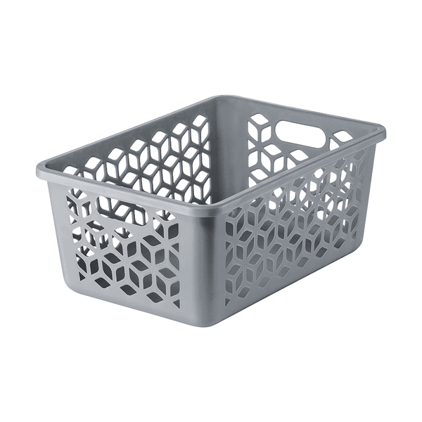 Cesto Organizador M 5 Litros Cinza Uz Utilidades