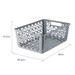 Cesto Organizador G 15 Litros Cinza