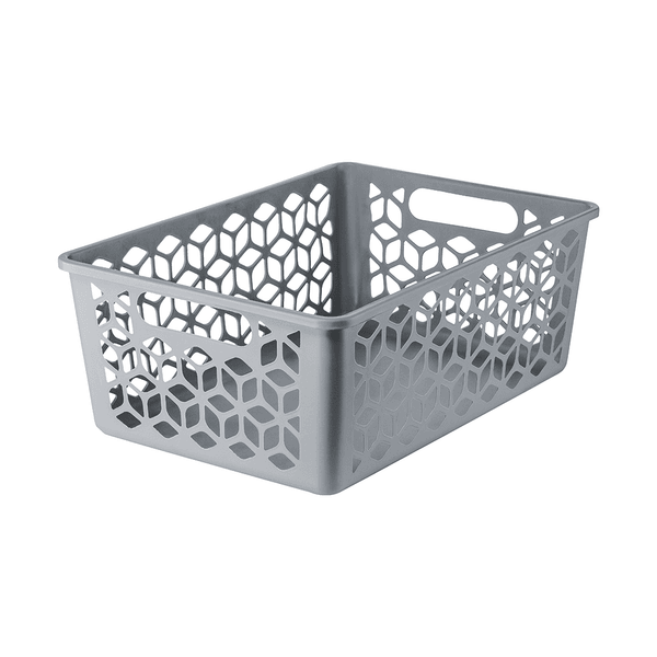 Cesto Organizador G 15 Litros Cinza