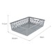 Cesto Organizador Raso 9 Litros Cinza