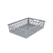 Cesto Organizador Raso 9 Litros Cinza