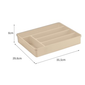 Organizador Multiuso sem Tampa Premum Capuccino Uz Utilidades