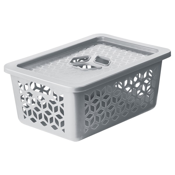 Cesto Organizador M 5 Litros Cinza Uz Utilidades