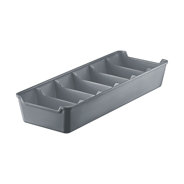 Organizador de Gavetas com Divisórias12,5x34 Cinza Uz Utilidades