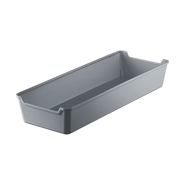 Organizador de Gaveta Liso 12,5x34 Cinza Uz Utilidades