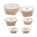 Conjunto 6 Potes Multiuso Cappuccino Uz