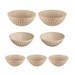 Conjunto 7 Saladeiras Gomadas Cappuccino Uz
