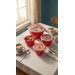 Conjunto 4 Potes Redondos Multiuso Vermelho Uz