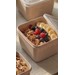 Conjunto 5 Potes Quadrdados Multiuso Cappuccino Uz